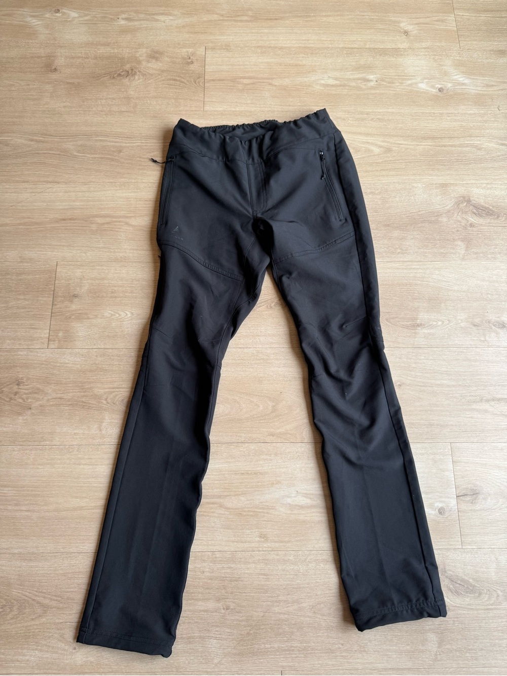 WOODS Women's Black Hiking Pants with Zipper Pockets